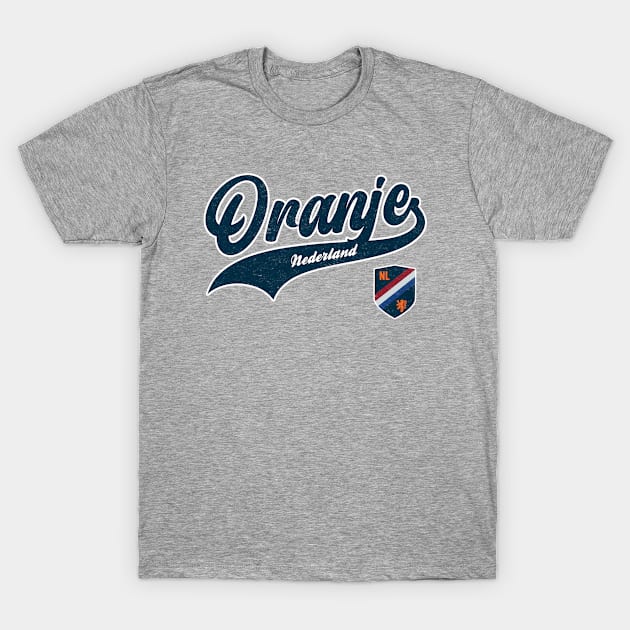 Oranje Supporter Shirt (baseball style) T-Shirt by Numero14